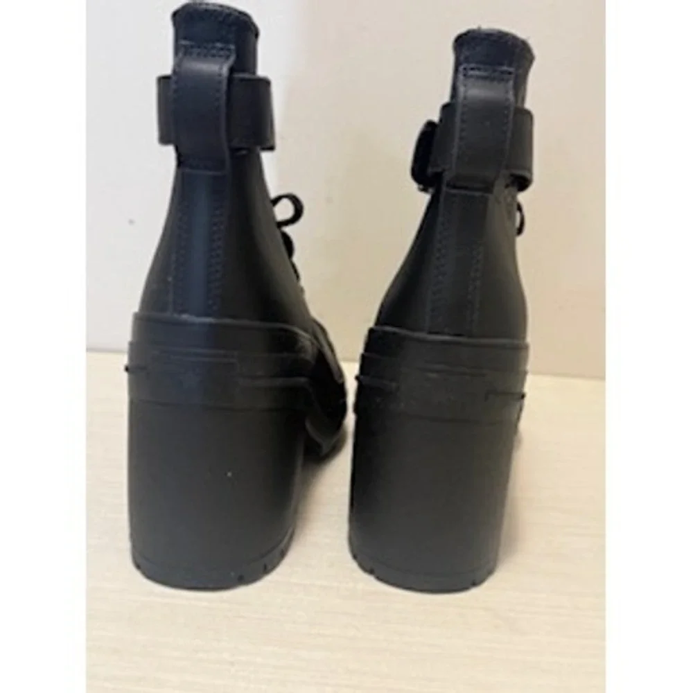 Converse Chuck 70 De Luxe Heel Hi Black Platform Buckle Boots A12208C - Picture 5 of 9